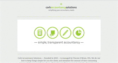 Desktop Screenshot of corkaccountancysolutions.com